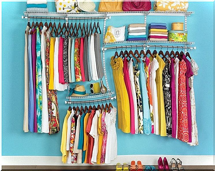 Clothes that are organized