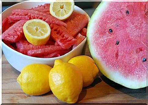 Watermelon and lemons