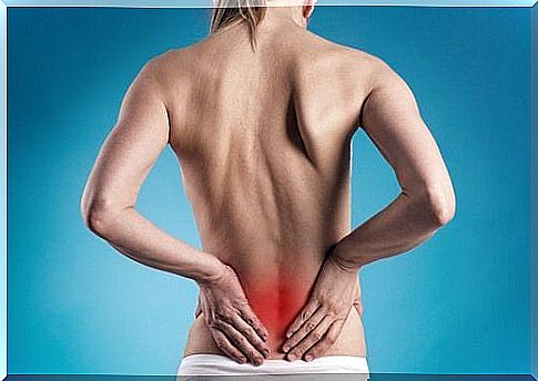 Woman with low back pain