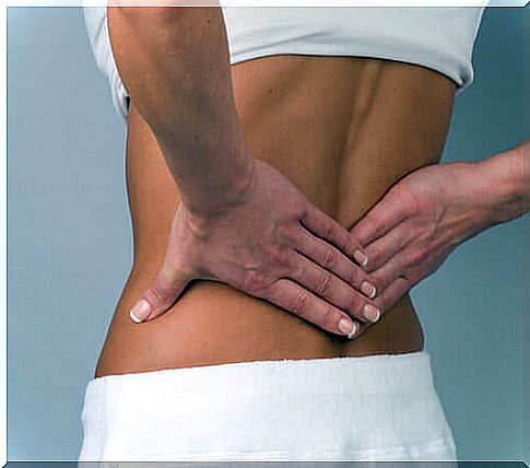 Woman with back pain - lower back