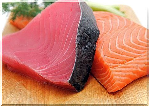 Fresh raw fish