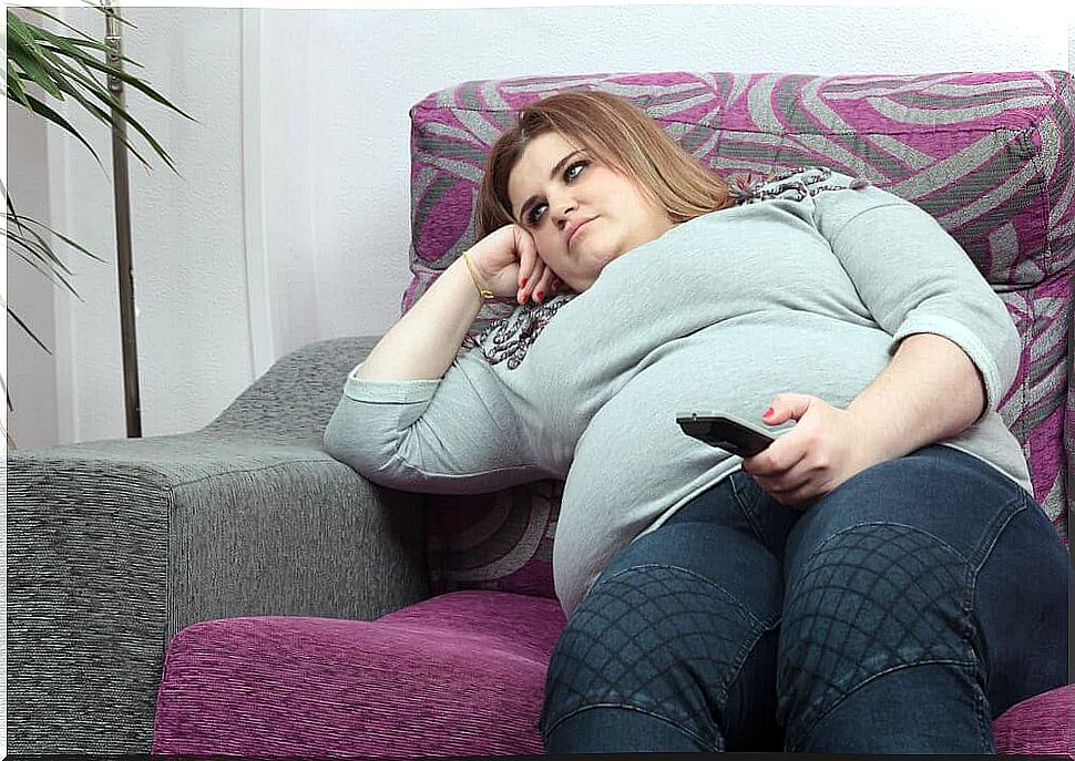 Obese woman.