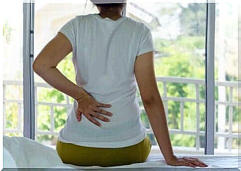 Woman with back pain