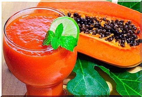 Papaya smoothie