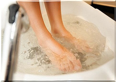 Woman receiving hydrotherapy