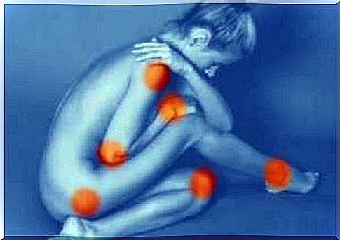 Woman with joint pain